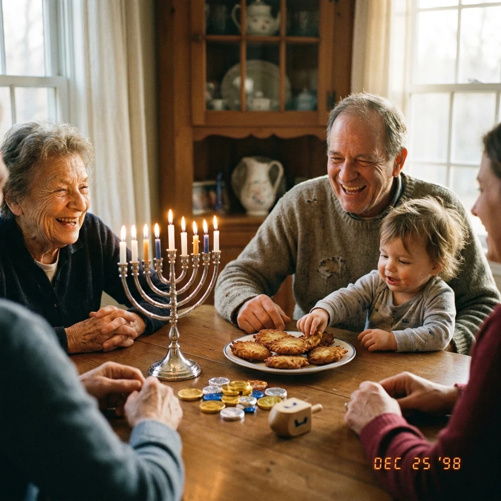 By the Menorah